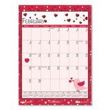 100% Recycled Seasonal Academic Wall Calendar, 12 X 16.5, 2021-2022