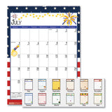 100% Recycled Seasonal Academic Wall Calendar, 12 X 16.5, 2021-2022