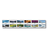 Recycled Scenic Landscapes Three-month-page Wall Calendar, 12.25 X 26, 2020-2022