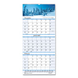 Recycled Scenic Landscapes Three-month-page Wall Calendar, 12.25 X 26, 2020-2022