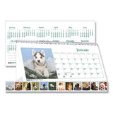 Recycled Puppy Photos Desk Tent Monthly Calendar, 8.5 X 4.5, 2021