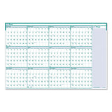 Recycled Express Track Reversible-erasable Yearly Wall Calendar, 24 X 37, 2021