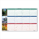 Recycled Earthscapes Nature Scene Reversible Yearly Wall Calendar, 18 X 24, 2021