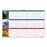 Recycled Earthscapes Nature Scene Reversible Yearly Wall Calendar, 24 X 37, 2021