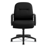 Pillow-soft 2090 Series Managerial Mid-back Swivel-tilt Chair, Supports Up To 300 Lbs., Black Seat-black Back, Black Base