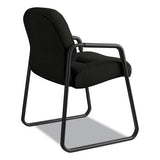 Pillow-soft 2090 Series Guest Arm Chair, 31.25" X 35.75" X 36", Black Seat-black Back, Black Base