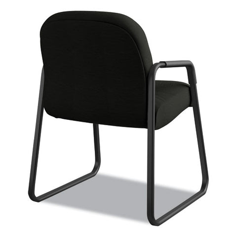 Pillow-soft 2090 Series Guest Arm Chair, 31.25" X 35.75" X 36", Black Seat-black Back, Black Base