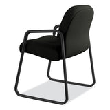 Pillow-soft 2090 Series Guest Arm Chair, 31.25" X 35.75" X 36", Black Seat-black Back, Black Base