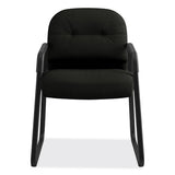 Pillow-soft 2090 Series Guest Arm Chair, 31.25" X 35.75" X 36", Black Seat-black Back, Black Base