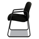 Pillow-soft 2090 Series Guest Arm Chair, 31.25" X 35.75" X 36", Black Seat-black Back, Black Base