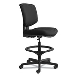 Volt Series Adjustable Task Stool, 32.38" Seat Height, Supports Up To 275 Lbs., Black Seat-black Back, Black Base