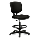 Volt Series Adjustable Task Stool, 32.38" Seat Height, Supports Up To 275 Lbs., Black Seat-black Back, Black Base