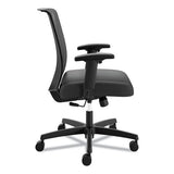 Convergence Mid-back Task Chair With Swivel-tilt Control, Supports Up To 275 Lbs, Vinyl, Black Seat-back, Black Base