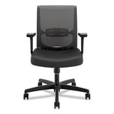 Convergence Mid-back Task Chair With Swivel-tilt Control, Supports Up To 275 Lbs, Vinyl, Black Seat-back, Black Base