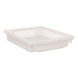 Flagship Storage Bins, 3 Sections, 12.75" X 16" X 3", Translucent White