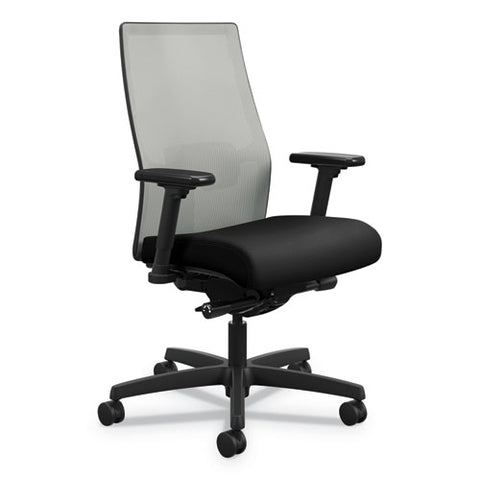 Ignition 2.0 4-way Stretch Mid-back Mesh Task Chair, Supports Up To 300 Lb, 17" To 21" Seat Height, Black