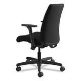 Ignition Series Fabric Low-back Task Chair, Supports Up To 300 Lbs., Black Seat-black Back, Black Base