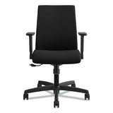 Ignition Series Fabric Low-back Task Chair, Supports Up To 300 Lbs., Black Seat-black Back, Black Base