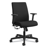 Ignition Series Fabric Low-back Task Chair, Supports Up To 300 Lbs., Black Seat-black Back, Black Base