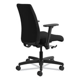 Ignition Series Fabric Low-back Task Chair, Supports Up To 300 Lbs., Black Seat-black Back, Black Base