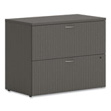 Mod Lateral File, 2 Legal/letter-size File Drawers, Slate Teak, 36" X 20" X 29"