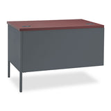 Metro Classic Series Workstation Return, Right, 42w X 24d, Mahogany-charcoal