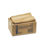 Napkin Receptacle Liners, 7.5" X 3" X 10.5", Brown, 500-carton