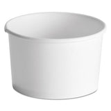 Squat Paper Food Container, Streetside Design, 8-10 Oz, White, 50-pack, 20-carton