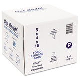 Food Bags, 8 Qt, 1 Mil, 8" X 18", Clear, 1,000-carton