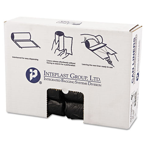 High-density Commercial Can Liners, 16 Gal, 6 Microns, 24" X 33", Black, 1,000-carton