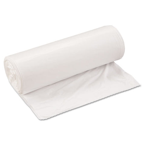 Low-density Commercial Can Liners, 33 Gal, 0.8 Mil, 33" X 39", White, 150-carton