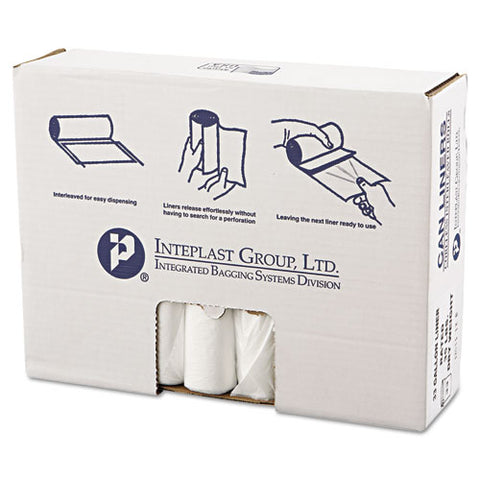 High-density Commercial Can Liners Value Pack, 33 Gal, 11 Microns, 33" X 39", Clear, 500-carton