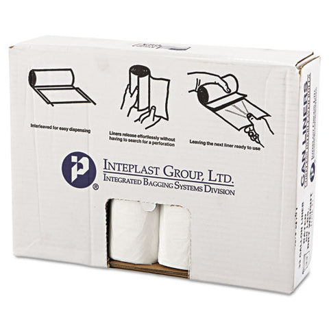 High-density Commercial Can Liners Value Pack, 33 Gal, 14 Microns, 33" X 39", Clear, 250-carton