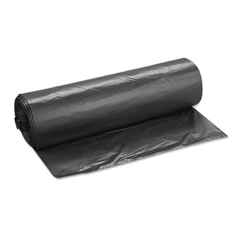 High-density Commercial Can Liners Value Pack, 60 Gal, 19 Microns, 43" X 46", Black, 150-carton