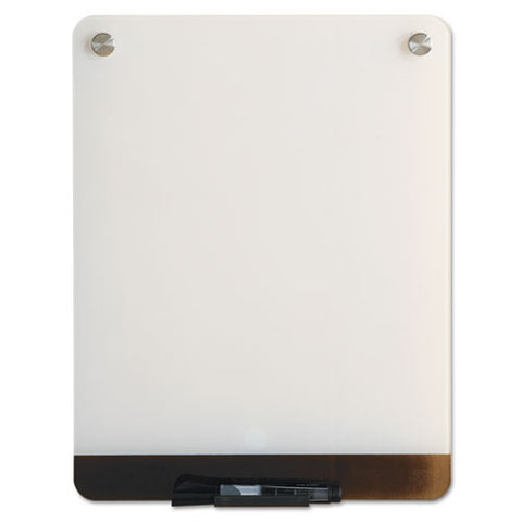 Clarity Glass Personal Dry Erase Boards, Ultra-white Backing, 12 X 16