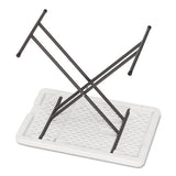 Indestructables Too 1200 Series Resin Personal Folding Table, 30 X 20, Platinum