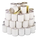 Impact Printing Carbonless Paper Rolls, 3" X 90 Ft, White-canary, 50-carton