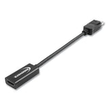 Display Port-hdmi Adapter, Display Port; Hdmi, 0.65 Ft, Black