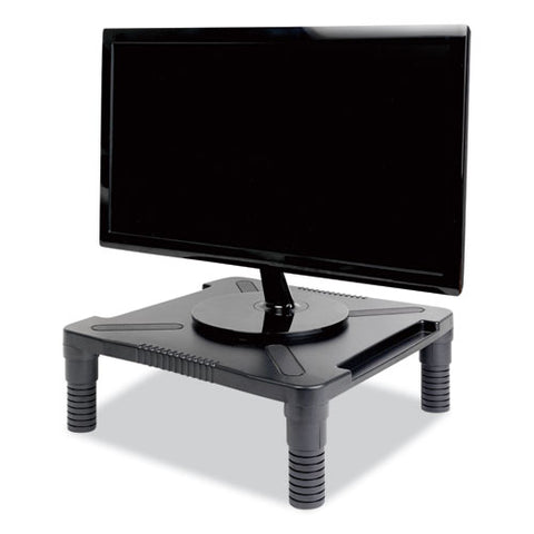 Single Level Monitor Riser, 13.13" X 13.5" X 4", Black