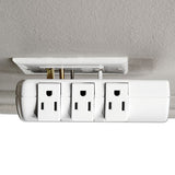 Wall Mount Surge Protector, 6 Outlets, 2160 Joules, White