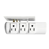 Wall Mount Surge Protector, 6 Outlets, 2160 Joules, White