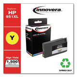 Remanufactured Yellow High-yield Ink, Replacement For Hp 951xl (cn048an), 1,500 Page-yield