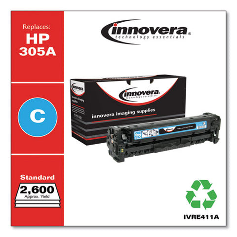 Remanufactured Cyan Toner, Replacement For Hp 305a (ce411a), 2,600 Page-yield