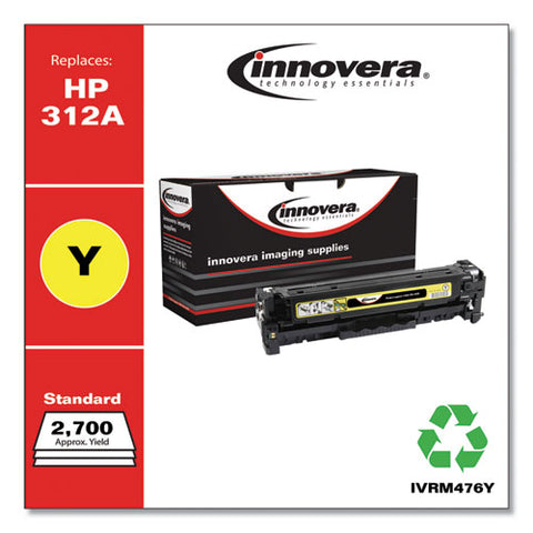 Remanufactured Yellow Toner, Replacement For Hp 312a (cf382a), 2,700 Page-yield