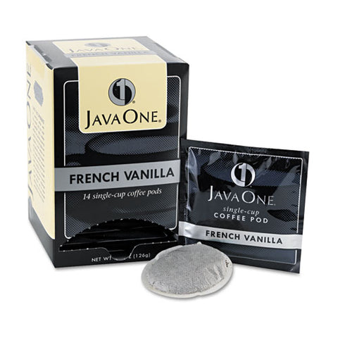 Coffee Pods, French Vanilla, Single Cup, 14-box