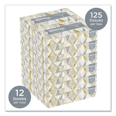 White Facial Tissue, 2-ply, 125 Sheets-box, 12 Boxes-carton