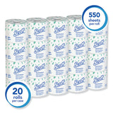 Essential Standard Roll Bathroom Tissue, Traditional, Septic Safe, 2 Ply, White, 550 Sheets-roll, 20 Rolls-carton