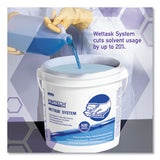 Wettask Wiper Bucket, White-blue, 4-carton