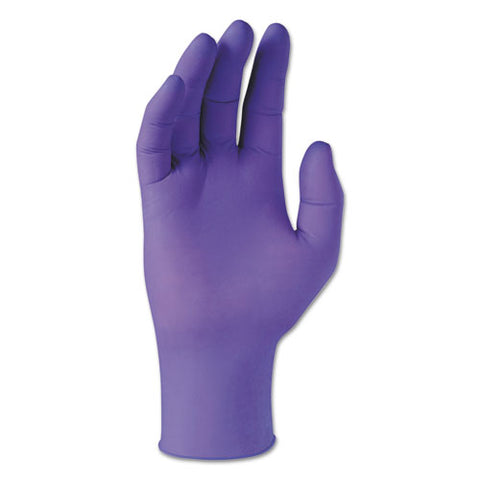 Purple Nitrile Exam Gloves, 242 Mm Length, X-small, 6 Mil, Purple, 100-box