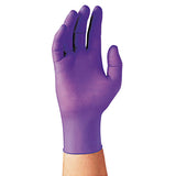 Purple Nitrile Exam Gloves, 242 Mm Length, Medium, Purple, 100-box